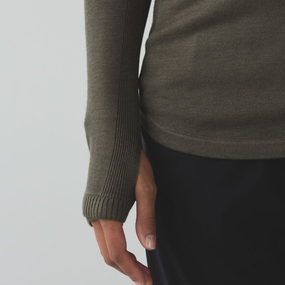 lululemon athletica Forest Green Crew Neck Sweater - Picture 3 of 8